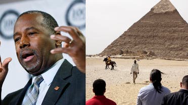 “My own personal theory is that Joseph built the pyramids to store grain,” Carson said. (AP)
