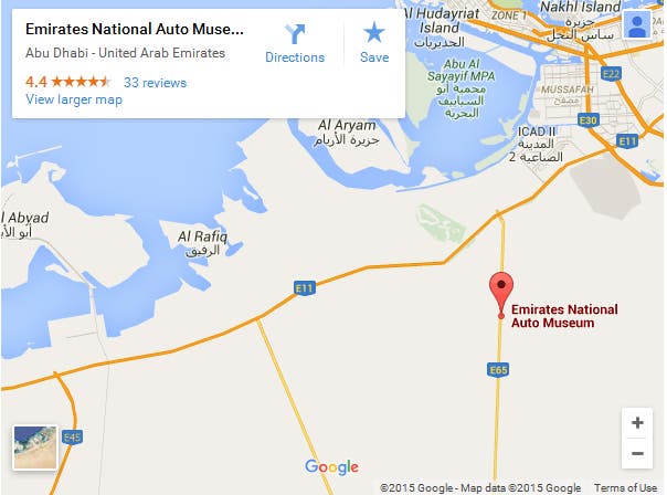 Emirates National Museum location