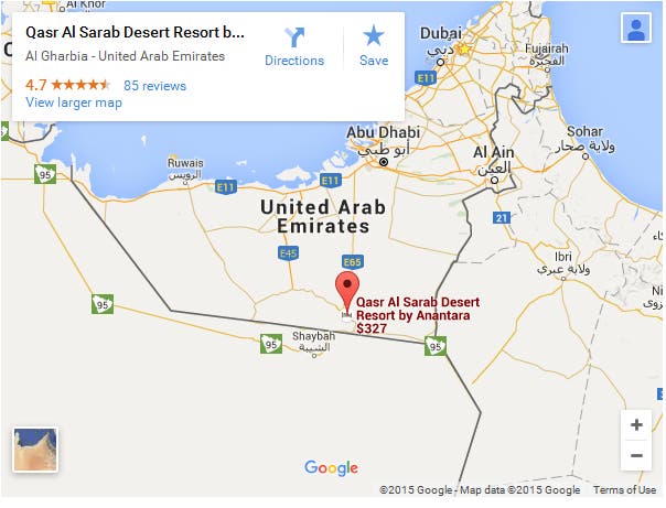 Qasr Al Sarab Location