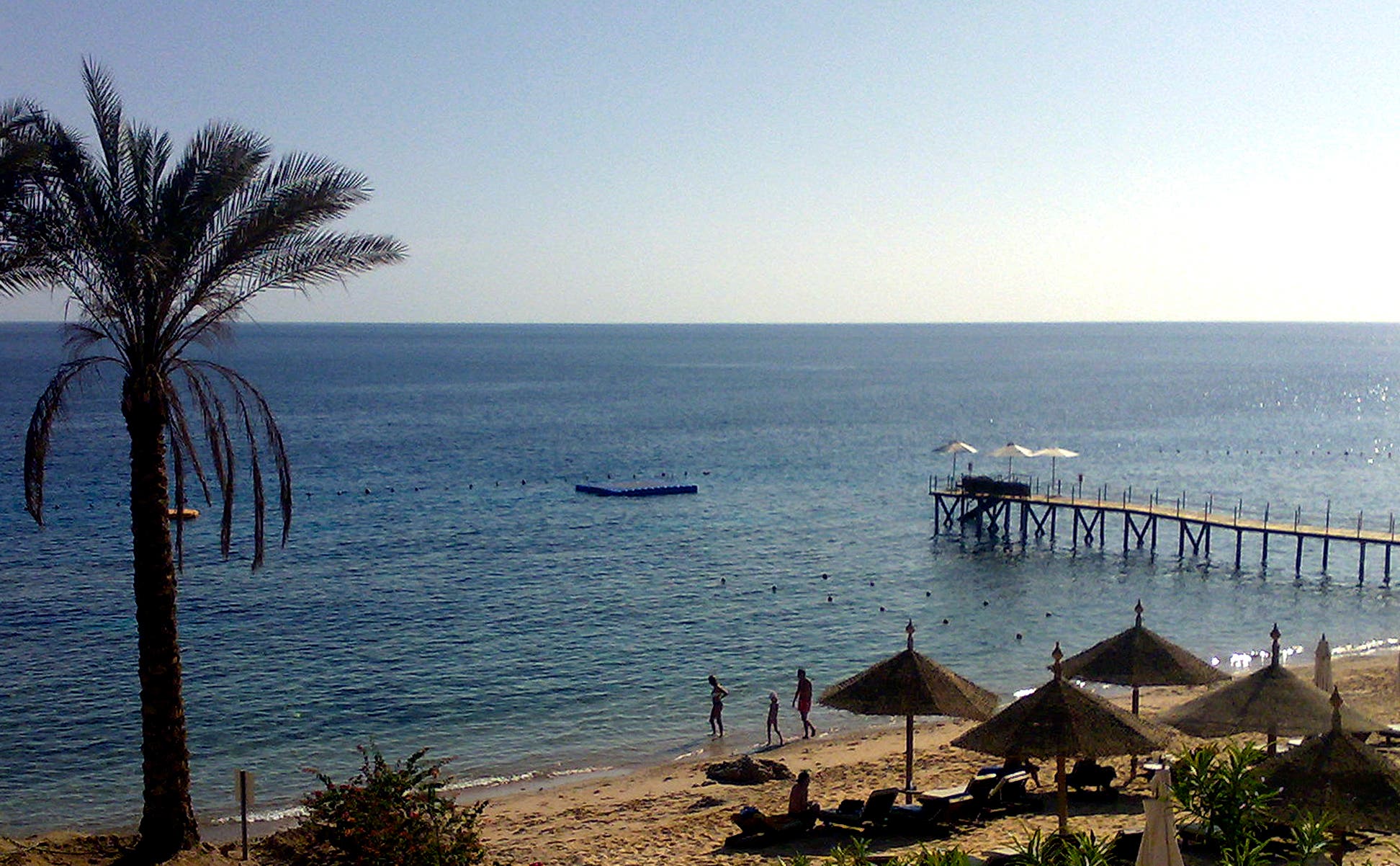 General view showing an empty beach at the Red Sea resort of Sharm el Sheik, Egypt, Sunday, Dec.5, 2010. AP