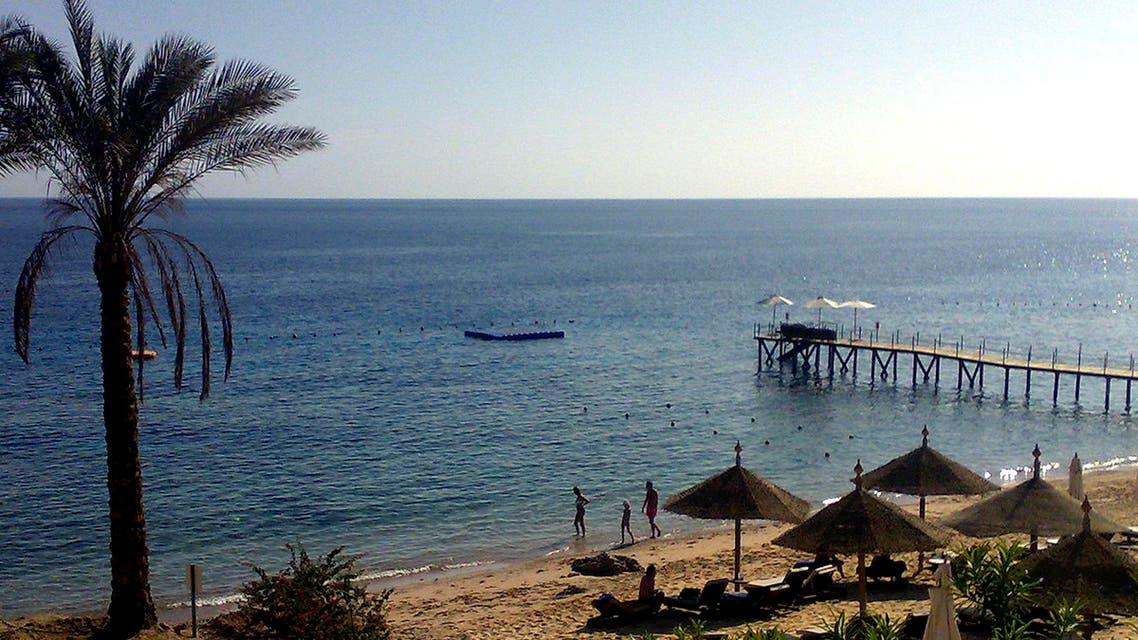 General view showing an empty beach at the Red Sea resort of Sharm el Sheik, Egypt, Sunday, Dec.5, 2010. AP