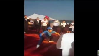 Maradona shows off dance moves in Western Sahara