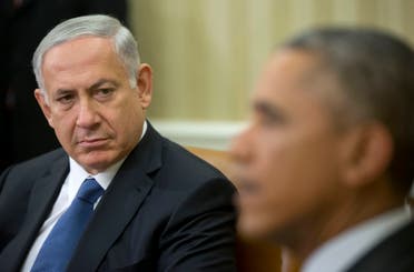 Israeli Prime Minister Benjamin Netanyahu listens as President Barack Obama speaks during their meeting in the Oval Office of the White House in Washington, 2014. (File photo: AP)