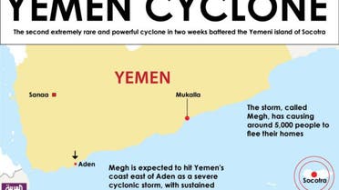 Infographic: Yemen cyclone