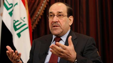 Iraq's former Prime Minister Nouri al-Maliki speaks during an interview with The Associated Press in Baghdad, Iraq. (File photo: AP)