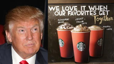 Trump, Starbucks | AP