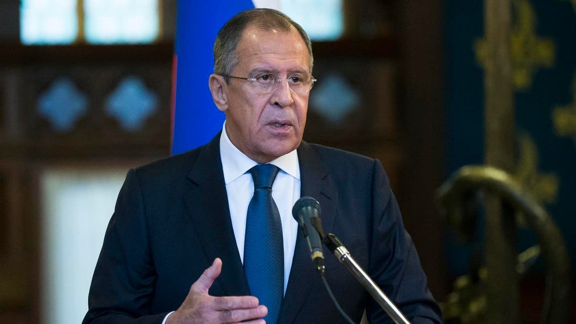 Russian Foreign Minister Sergey Lavrov speaks during his and U.N. Special Envoy for Syria Staffan de Mistura news conference following their talks in Moscow. (File photo: AP)