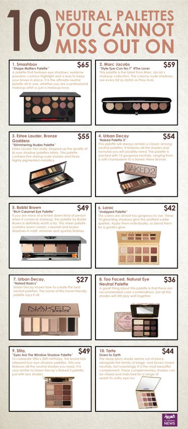Infographic: 10 neutral palettes you cannot miss out on