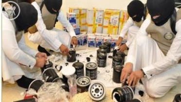 In their campaign against drug-trafficking, Saudi authorities have also confiscated hundreds of weapons, including 184 machineguns. (Photo: SPA)