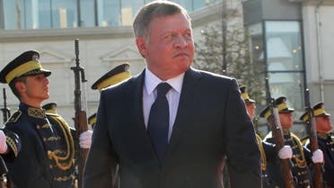 Jordan's King Abdullah inspects the honour guard in Pristina, Kosovo November 17, 2015.  (Reuters)