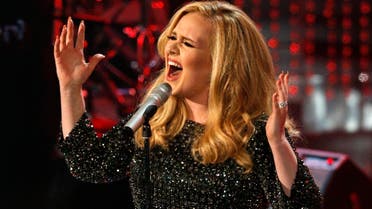 British singer Adele performs the song "Skyfall" from the film "Skyfall," at the 85th Academy Awards in Hollywood, California, in this file photo taken February 24, 2013.