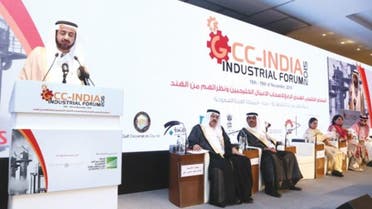 Minister of Commerce and Industry Tawfiq Al-Rabiah inaugurates the 4thGCC-India Industrial Forum at Bay La Sun Hotel, King Abdullah Economic City in Rabigh on Wednesday.