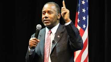 Republican presidential candidate Dr. Ben Carson speaks to supporters during a campaign stop Thursday, Nov. 19, 2015
