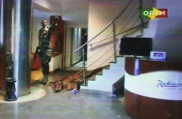 Still image from video shows the lobby of the Radisson hotel in Bamako, Mali, November 20, 2015. (Reuters)