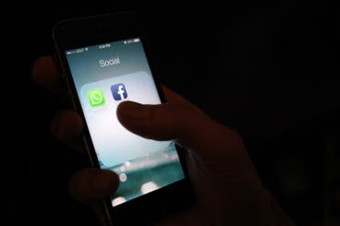 WhatsApp and Facebook app icons on an iPhone. (File photo: AP) 