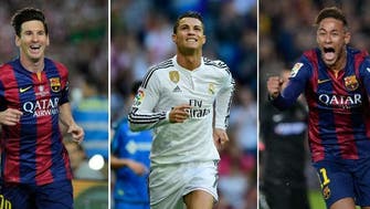 Ronaldo, Messi, Neymar on shortlist for Ballon d'Or