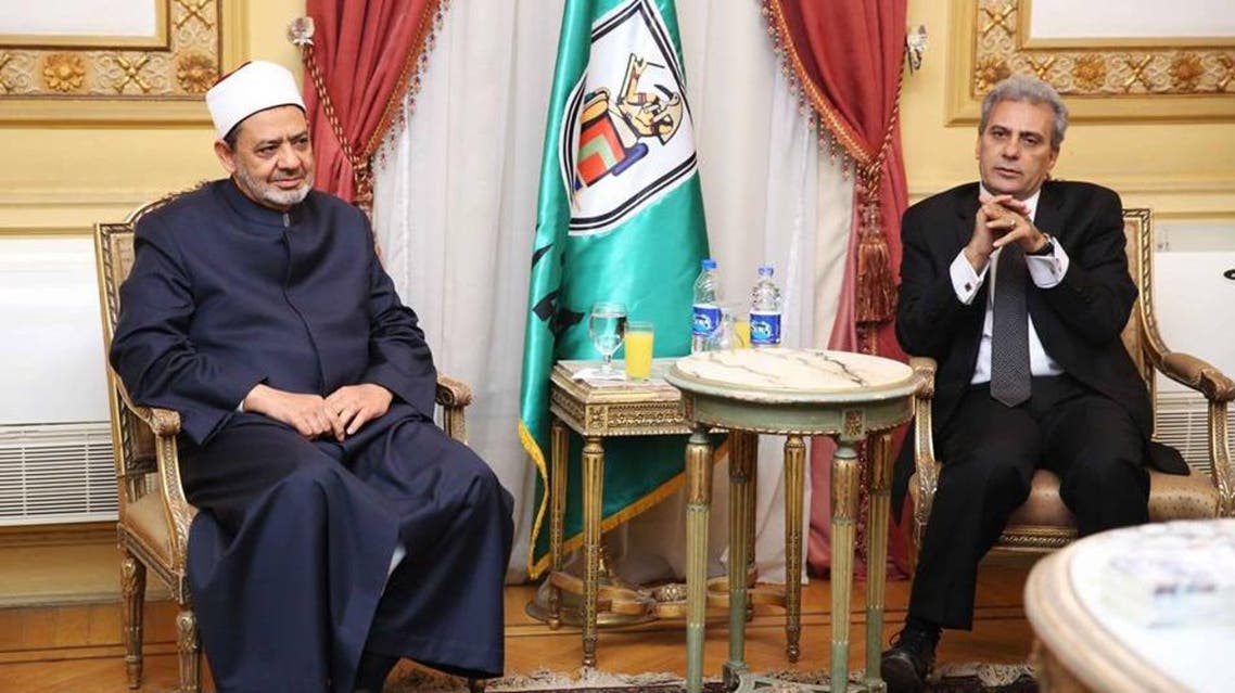 شيخ الأزهر مع رئيس جامعة القاهرة