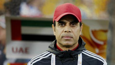 UAE's coach Mahdi Ali Hassan waits for the start of their Asian Cup semi-final soccer match against Australia at the Newcastle Stadium in Newcastle. (File photo: Reuters)