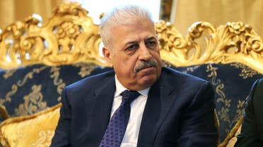 Atheel al-Nujaifi, former governor of Ninevah province, talks with the Associated Press during an interview at a private villa in Dubai, United Arab Emirates, Tuesday, Dec. 1, 2015. A group of prominent Iraqi exiles is making a renewed push to unify the country’s disaffected Sunni Arab minority into a cohesive political coalition and say their support is vital in helping beat back the Islamic State group. (AP Photo/Kamran Jebreili)