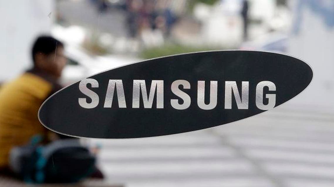 The logo of Samsung Electronics Co. is seen at a Samsung Electronics shop in Seoul. (AP)