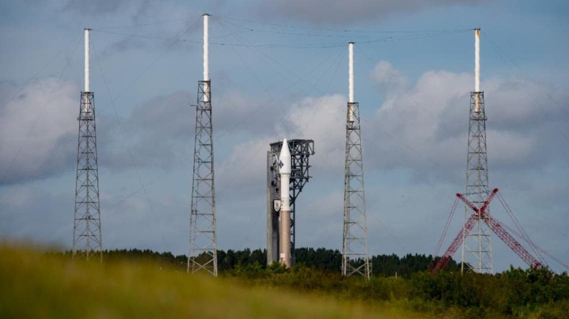 Orbital ATK's Cygnus spacecraft, seen atop an Atlas V rocket on December 2, 2015 at Cape Canaveral, was launched successfully December 6 on a mission to the International Space Station. (AFP)
