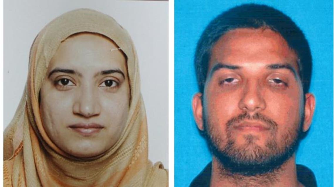 This undated combination of photos provided by the FBI, left, and the California Department of Motor Vehicles shows Tashfeen Malik, left, and Syed Farook. The husband and wife died in a fierce gunbattle with authorities several hours after their commando-style assault on a gathering of Farook's colleagues from San Bernardino, Calif., County's health department Wednesday, Dec. 2, 2015. (FBI, left, and California Department of Motor Vehicles via AP)