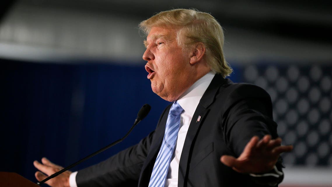 Republican presidential candidate Donald Trump speaks during a campaign rally, Saturday, Dec. 5, 2015, in Davenport, Iowa. (AP)