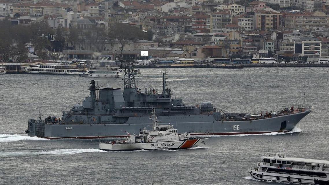 Russian destroyer wards off Turkish ship in Aegean | Al Arabiya English