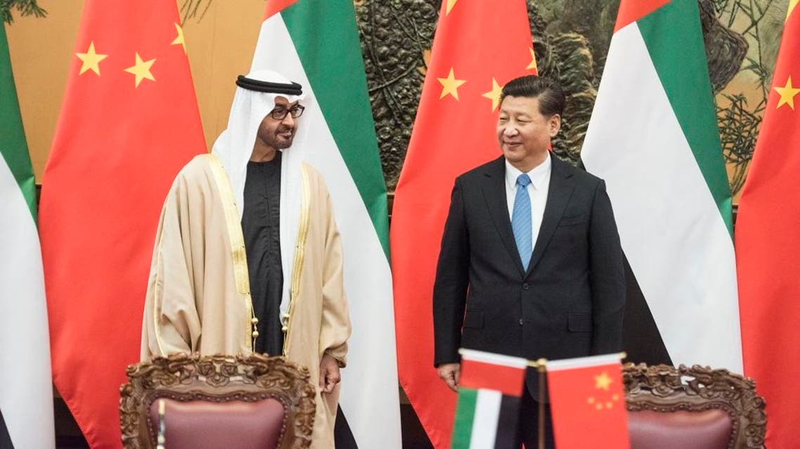 Sheikh Mohammed bin Zayed al-Nahyan (L), Crown Prince of Abu Dhabi and UAE's deputy commander-in-chief of the armed forces meets Chinese President Xi Jinping (R) during a signing ceremony at the Great Hall of the People in Beijing on December 14, 2015 | Reuters