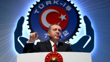 Turkey's President Tayyip Erdogan addresses the audience during a meeting in Ankara, Turkey, December 3, 2015. reuters