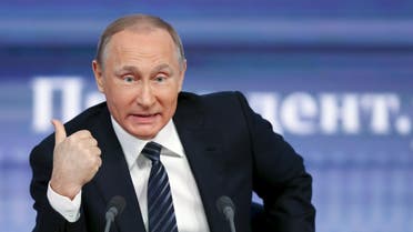 Russian President Vladimir Putin speaks during his annual end-of-year news conference in Moscow, Russia, December 17, 2015. (Reuters)