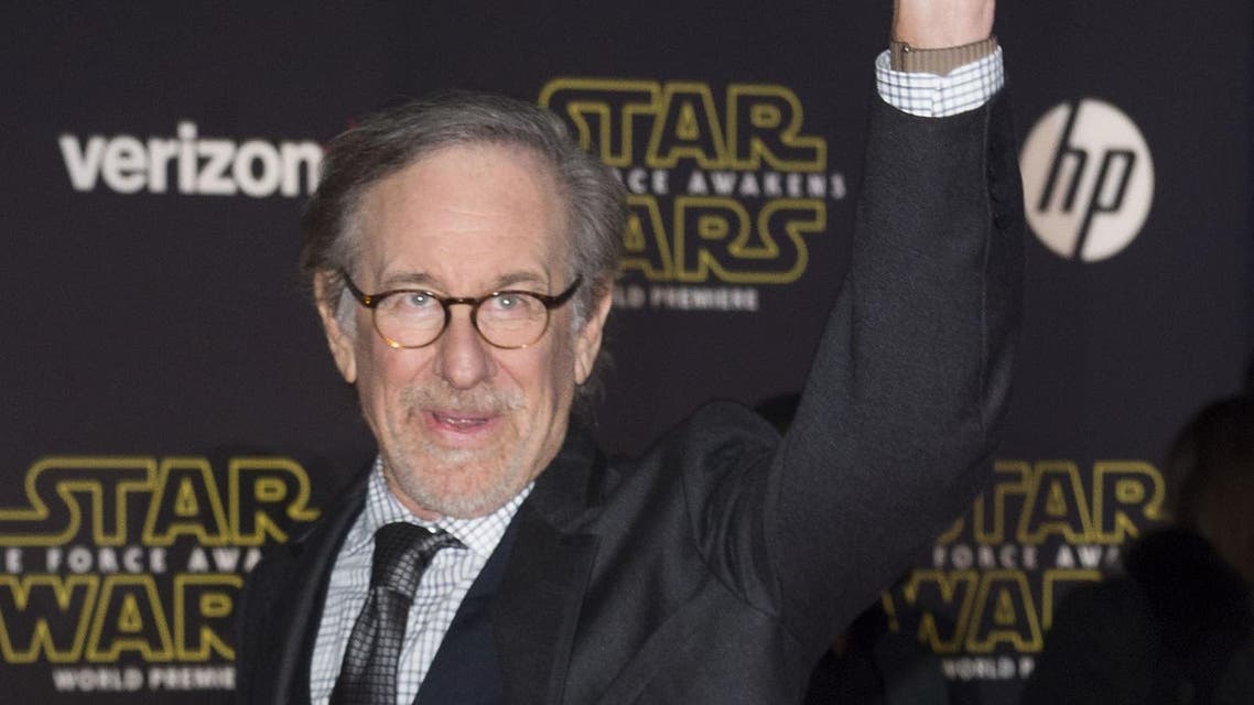 Director Steven Spielberg attends the World Premiere of "Star Wars: The Force Awakens", in Hollywood, California, on December 14, 2015.AFP