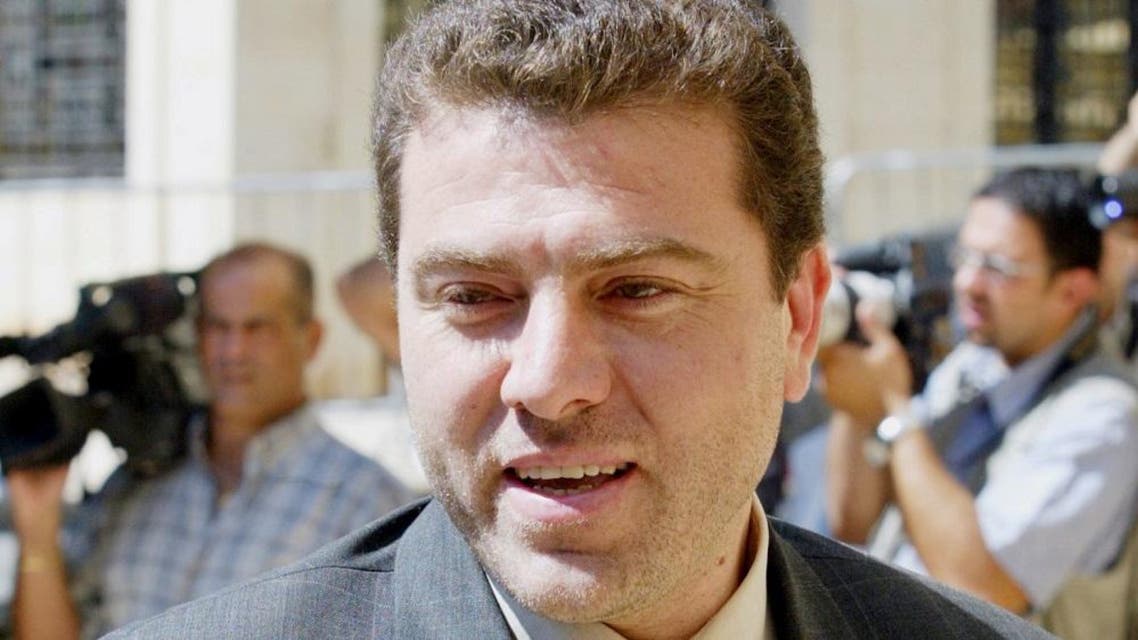 A picture dated on November 2, 2001 shows former Lebanese MP Hassan Yaacoub standing outside the parliement in Beirut. (File: AFP)