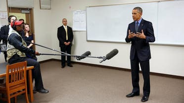 U.S. President Barack Obama delivers remarks on the recent shootings in San Bernardino, after meeting with victims' families at Indian Springs High School in San Bernardino, California December 18, 2015. (Reuters)