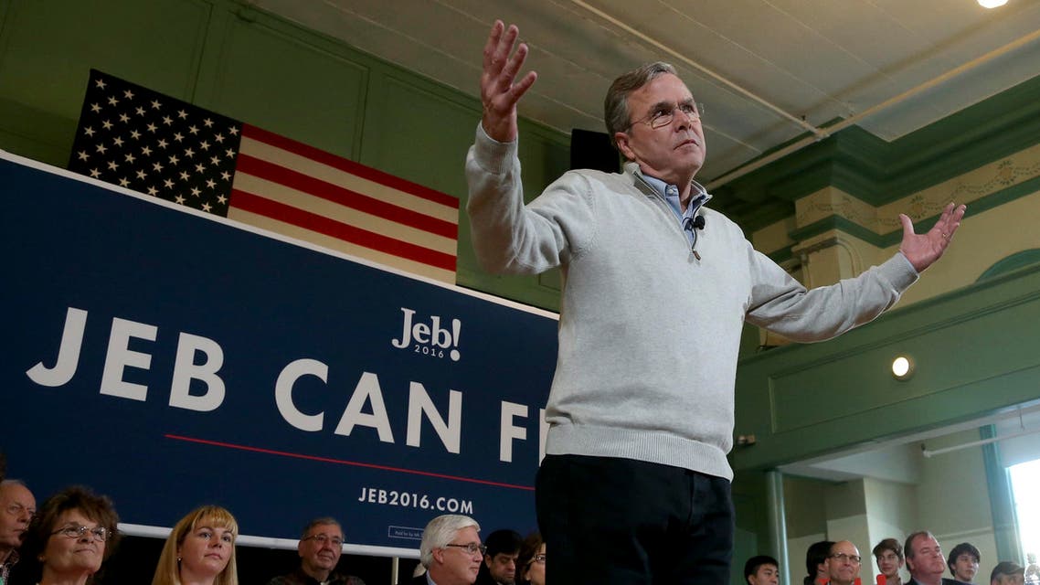 Republican presidential candidate, former Florida Gov. Jeb Bush reacts to a question during a town hall event, Saturday, Dec. 19, 2015, in Exeter, N.H. (AP