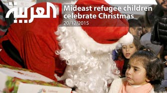 Mideast refugee children celebrate Christmas