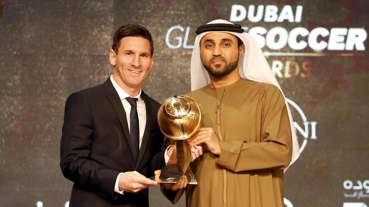 Barcelona star Messi photographed with Dubai ruler Al Arabiya English