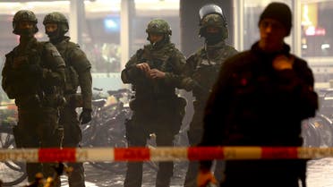 German police secure the main train station in Munich January 1, 2016. reuters
