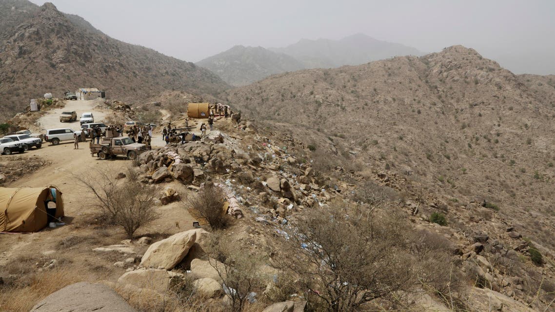 In this Monday, April 20, 2015 file photo, Saudi soldiers work at the border with Yemen in Jazan, Saudi Arabia. AP