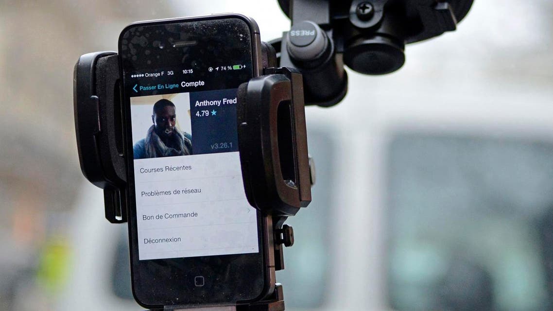 Director General of Uber in Saudi Arabia Majid Abokhatr explained that Uber is a technology company that does not own cars or hire drivers. (File photo: AP)