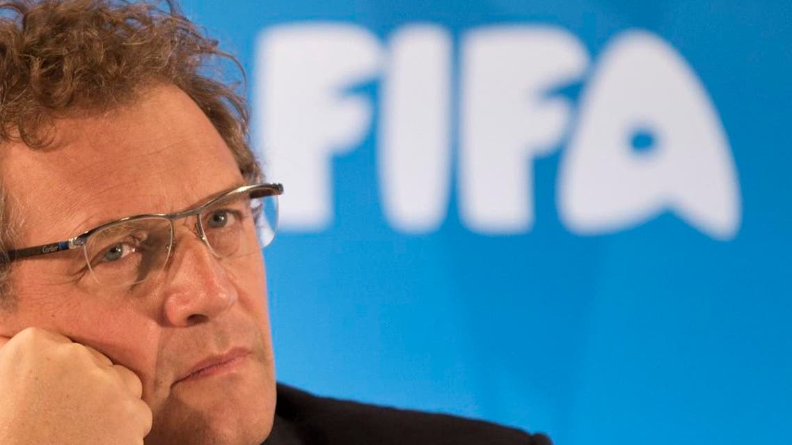 In this Thursday, Jan. 23, 2014 file photo FIFA Secretary General Jerome Valcke listen to questions during a news conference to present the new world cup song at the Maracana stadium in Rio de Janeiro, Brazil. FIFA's ethics investigator Cornel Borbely recommended Tuesday Jan. 5, 2016 a 9-year ban for suspended secretary general Jerome Valcke. (AP Photo/Felipe Dana, File)