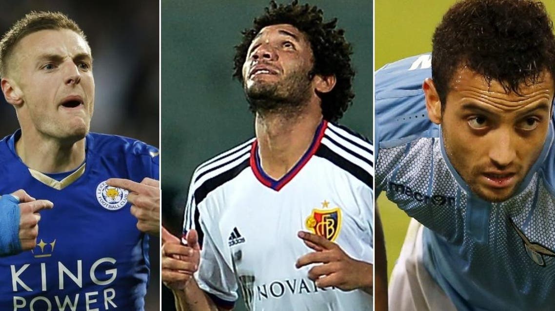 (L-R) Premier League players Jamie Vardy, Mohamed Elneny and Felipe Anderson. (File photos: Reuters/ AFP)