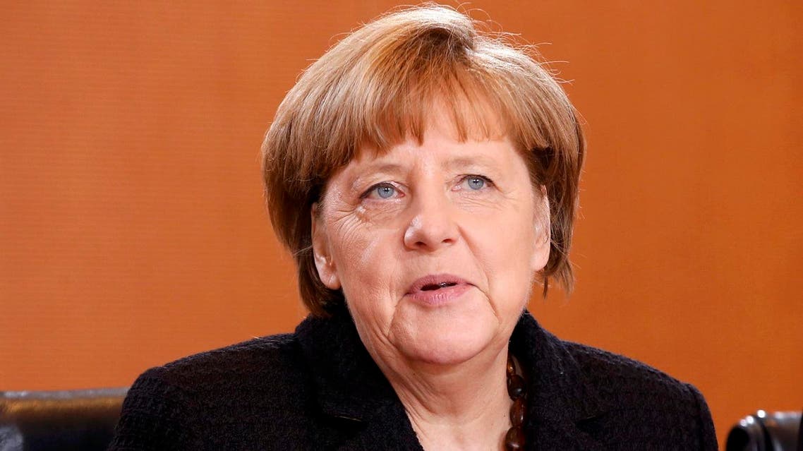 German Chancellor Merkel attends the weekly cabinet meeting at the Chancellery in Berlin. (Reuters)