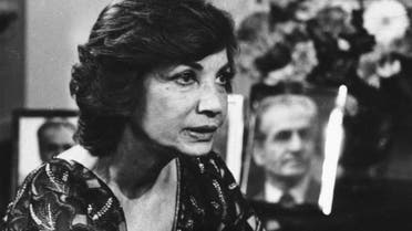 In this April 17, 1980 file photo, Ashraf Pahlavi, twin sister of the deposed Shah of Iran, is interviewed for ABC-TV's "Good Morning America," in New York. 