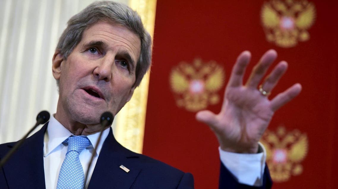 Outlining foreign policy milestones of the past year, Kerry pointed to the Joint Comprehensive Plan of Action “from which we are days away from implementation, if all goes well.” (Reuters)