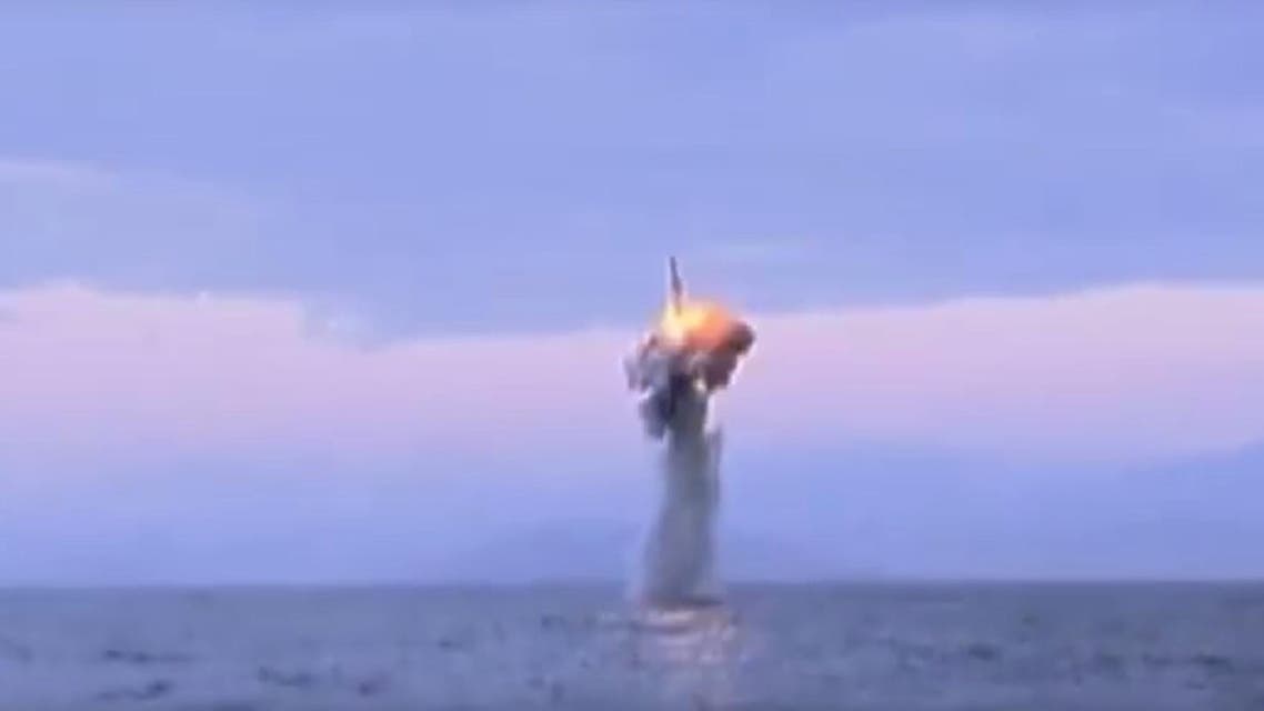 YouTube video appearing to show North Korean submarine launching missile. (Courtesy: YouTube/ Anne Lee)