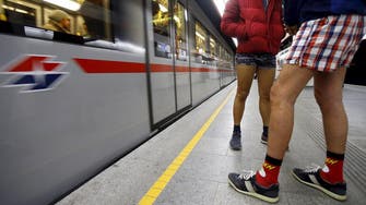 Russian police probe Moscow metro 'No Pants' flashmob 
