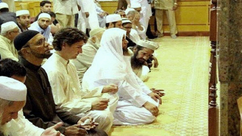 Image result for pics of justin trudeau and islam