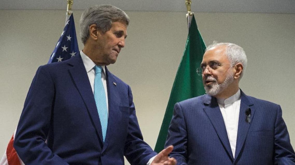 Secretary of State John Kerry meets with Iranian Foreign Minister Mohammad Javad Zarif at United Nations headquarters. (AP)