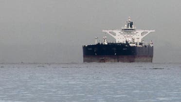 Malta-flagged Iranian crude oil supertanker "Delvar" is seen anchored off Singapore in this March 1, 2012 file photo. reuters